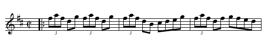 Fairy Dance - staff notation