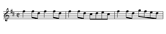 Fairy Dance - staff notation