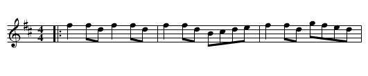 Fairy Dance - staff notation