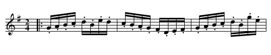 FAIRY GALLOP - staff notation