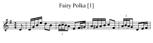 Fairy Polka [1] - staff notation