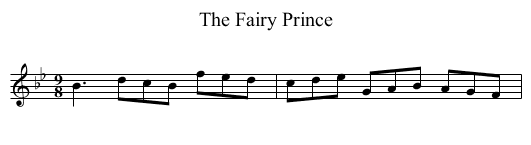 Fairy Prince, The - staff notation