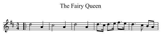 Fairy Queen, The  - staff notation