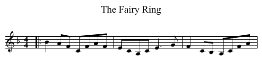 Fairy Ring, The  - staff notation