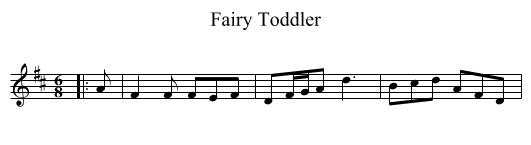 Fairy Toddler - staff notation