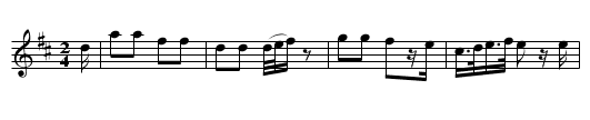 Fal lal la. - staff notation