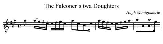 Falconer’s twa Doughters, The - staff notation