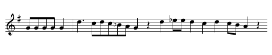 Falkenlied - staff notation