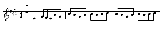 Falling About - staff notation