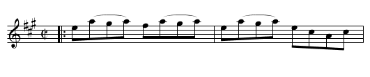 FALLS OF CLYDE - staff notation