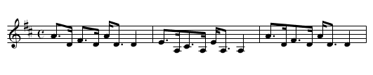 Falls of Divach, The - staff notation