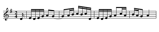 Falls of Richmond - staff notation