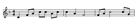 False Knight on the Road - staff notation