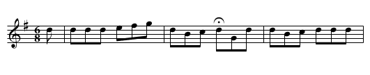 False Swain (Nichols) - staff notation