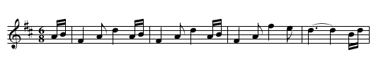 Familiensekstur - staff notation