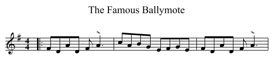Famous Ballymote, The  - staff notation
