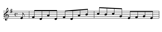 Famous Ballymote - staff notation