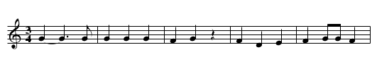 Famous Flower of Serving Men - staff notation