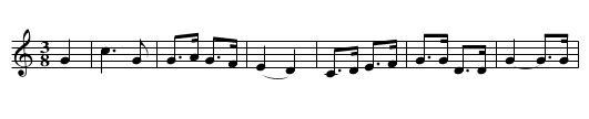 Fanchon - staff notation