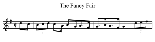 Fancy Fair, The  - staff notation