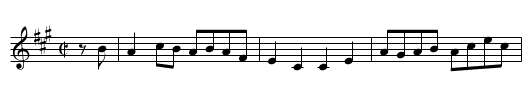 Fancy Hornpipe - staff notation