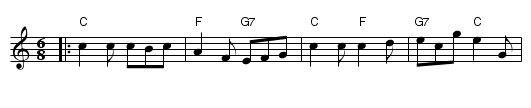 Fandango - staff notation
