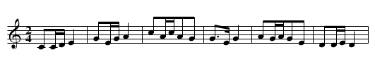 Fang niu diao - staff notation