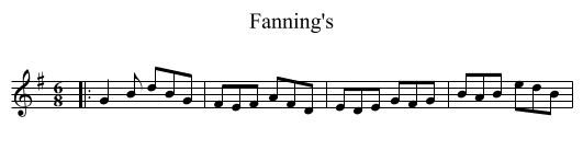 Fanning's - staff notation