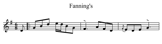 Fanning's - staff notation