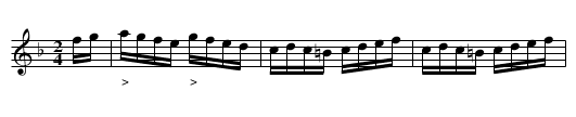 FANNY ELSSLER'S HORNPIPE - staff notation