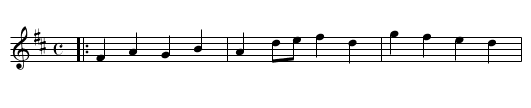 Fanny Frail - staff notation