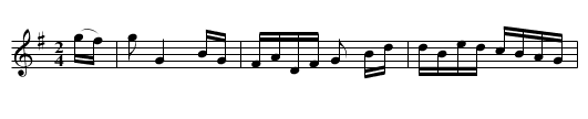 Fanny’s Delight [2] - staff notation