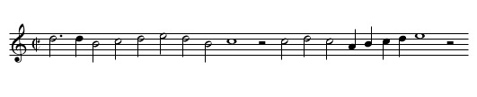 Fantasia 25. - staff notation