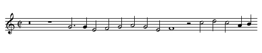 Fantasia 25. - staff notation