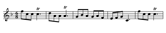 Fantocini, The - staff notation
