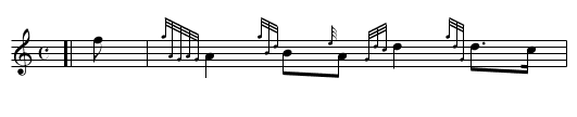 Far O'er the Sea - staff notation