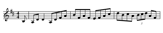 Faral O'Gara - staff notation