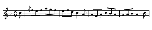 Farandole di Marsihenco - staff notation