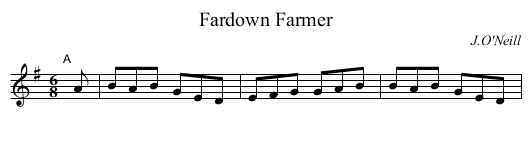 Fardown Farmer - staff notation