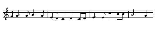 Fare Thee Well, My Own True Love - staff notation