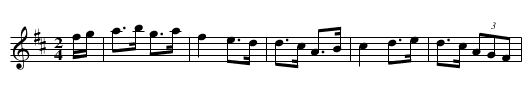Fare You Well - staff notation