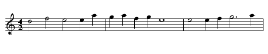 Farewell, Dear Love - staff notation