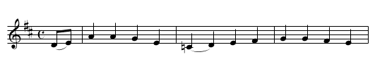 Farewell He - staff notation