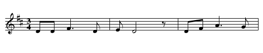 Farewell Shanty - staff notation