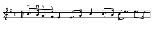 FAREWELL TO BUTE - staff notation