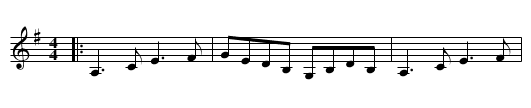 Farewell To Erin - staff notation