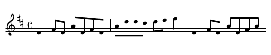 Farewell to Ireland - staff notation