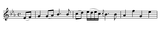 Farewell to Minna - staff notation