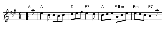 Farewell to the Creeks - staff notation