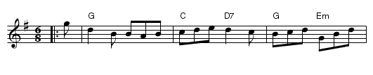 Farewell to the Creeks - staff notation